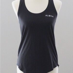 PERFECT CONDITION Lululemon Athletica RARE Black Tank Top w/ Hawaiian Logo